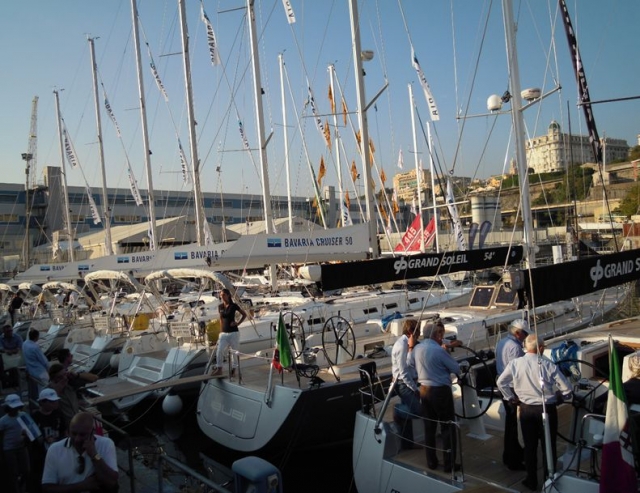 At the port